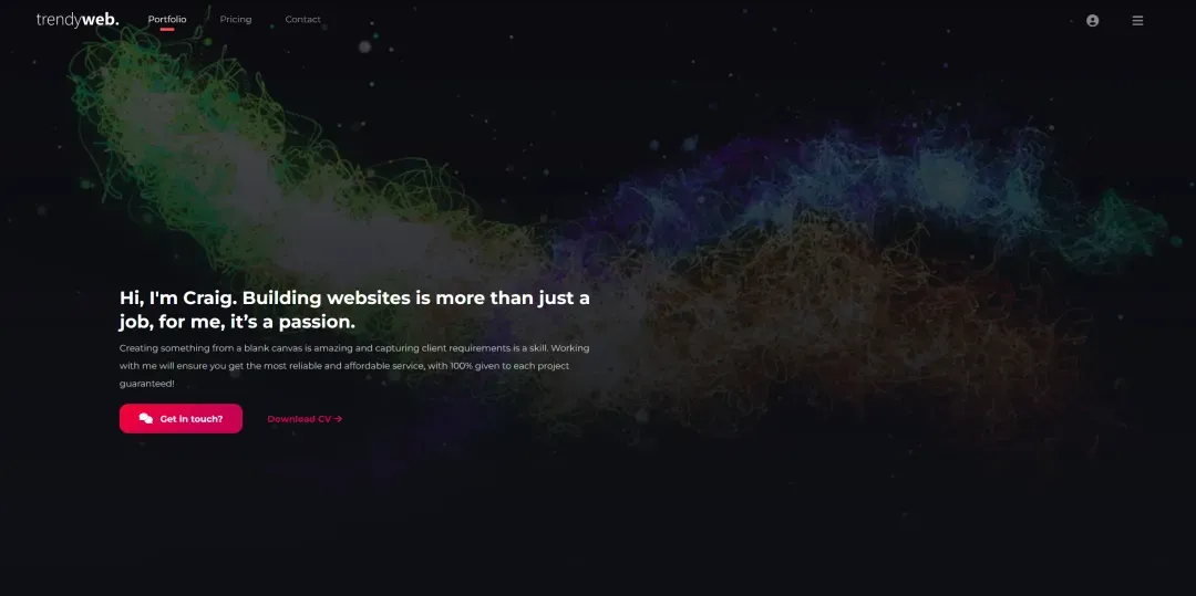 TrendyWeb portfolio preview